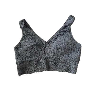 SO серый кружевной бюстгальтер размер маленький - Изображение 1 из 4