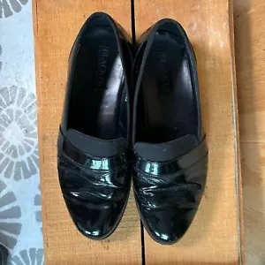 Stanley Blacker Men’s Tuxedo Leather Slip On Shoes Black Sz 10.5 - Picture 1 of 6