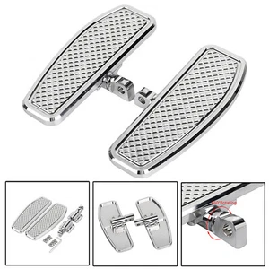 Passenger Floorboards For Harley Dyna FatBoy Road King FLHR Softail Deluxe FLSTN - Picture 1 of 20