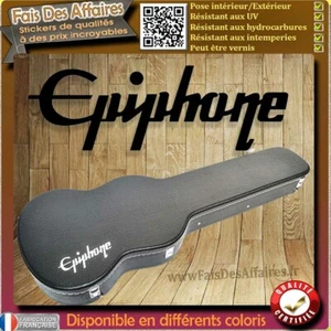 sticker autocollant Epiphone Guitare étuis décoration decal Case guitare - Imagen 1 de 1