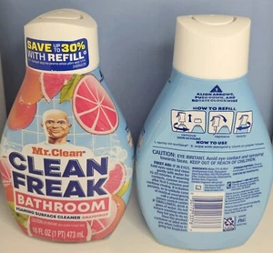 2 X Clean Freak Foaming Bathroom Surface Cleaner Multi-Surface Spray Refill - Picture 1 of 7