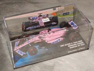 Minichamps F1 1:43 F Alonso BWT Alpine A522 Bahrain GP 2022 - Image 1 of 4