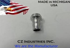 1/2" HOSE BARB NIPPLE WELD ON ALUMINUM BUNG FITTING MADE IN THE USA QTY:1 - Picture 1 of 3