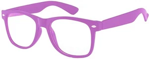 GAFAS DE SOL CLÁSICAS AÑOS 80 VINTAGE RETRO TRANSPARENTES TONOS MARCO PÚRPURA GAFAS - Imagen 1 de 4