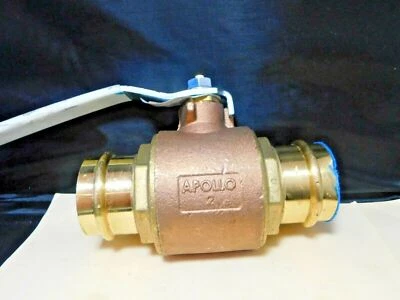 Apolo 2 pulgadas Válvula de bola de prensa x prensa de latón, NUEVA Foto 1 de 4