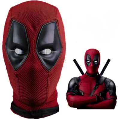 Deadpool Full Head Mask - Deluxe Nylon Cosplay Mask for Halloween and Costumes - Image 1 of 4