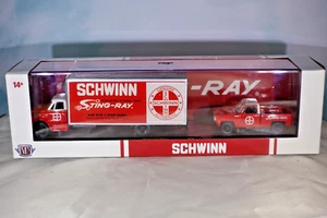 1/64th M2 Auto Haulers R68 Schwinn 1968 Chevrolet C60 Truck & 1973 Chevy Pickup - Picture 1 of 1