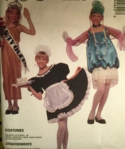 CORTE VINTAGE DÉCADA DE 1990 ""MC CALL'S"" CRIADA FLAPPER PRINCESA NOVIA DISFRAZ 4462 NIÑO 6-8 - Imagen 1 de 1