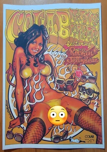 Rockin Jelly Bean Colab Eyewear, Swimsuit Pin Up POSTER "Promotional Use Only" - Picture 1 of 7