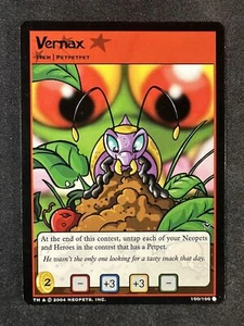 Neopets TCG 100/100 Vernax Return of Dr. Sloth Petpetpet Common NM - Foto 1 di 2