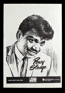 Rare! PERCY SLEDGE orig. 1968 vintage 10x14-inch TWO poster-ad - Picture 1 of 2