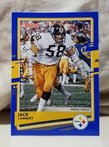 Jack Lambert 2020 Donruss Blue Press Proof Card #221 Pittsburgh Steelers - Picture 1 of 2