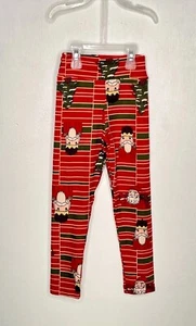 Lularoe Nutcracker Leggings Girls Size Small 6-8 Christmas Elastic Waist Red - Picture 1 of 4