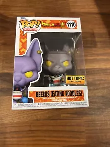 Pop Funko #1110 Dragon Ball Super Beerus Hot Topic Exclusivo + Protector - Imagen 1 de 4