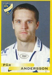 160 PAR ANDERSSON # SWEDEN IFK.NORRKOPING STICKER FOTBOLL ALLSVENSKAN 1999 - Picture 1 of 2