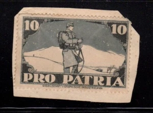 Austrian Pre WW1 Pro Patria Propaganda Stamp, perforated & on Paper - Picture 1 of 1
