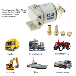 R12T Fuel Water Separator Filter Engine for 120AT Auto Complete Combo Filter Cup - Picture 1 of 8