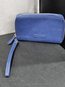 Vera Bradley Geldbörse Blau Kunstleder umlaufender Reißverschluss - Bild 1 von 4