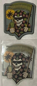 *NEW* 5.11 TACTICAL VACAY REAPER PATCH & MATCHING STICKER SKULL PALM TREES 🌴 - Picture 1 of 8