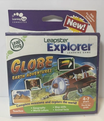 Brand New! LeapPad Leapster Explorer GS Learning Game Globe Earth Adventure - Image 1 of 4