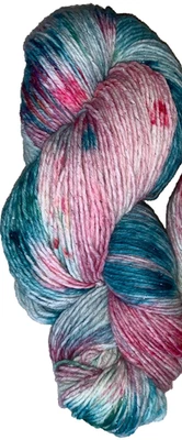 150 g Handgefärbte  MERINO SILBER-GLITZER-WOLLE 6fach *CHRISTMAS  TIME* - Bild 1 von 4