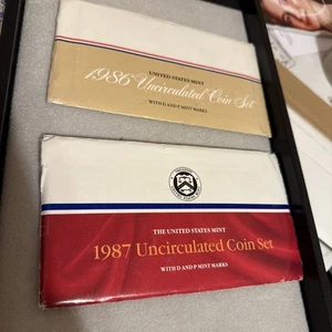 The United States Mint Uncirculated Coin Sets 1986 1987 1988 1989 - Picture 1 of 13