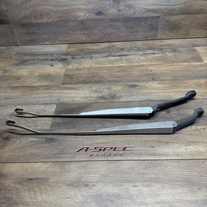 88-91 Honda Civic Front Windshield Wiper Arm Set Driver & Passenger Oem SH3 EF - Picture 1 of 11