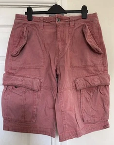 Fat Face Men’s Cargo / Utility Shorts - W32 - Red / Pink - Picture 1 of 7