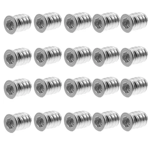 50 Pcs Internal and External Tooth Nut Wood Furniture Supplies Accessory - Picture 1 of 12