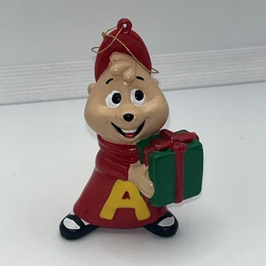 Vintage Alvin & The Chipmunks Glitzer Geschenk Weihnachten Christbaumschmuck - Bild 1 von 7