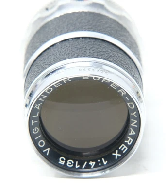Voigtlander Soper-Dynarex 135mm f/4 Lens for Bessamatic.   Made in Germany 997 Foto 1 de 4