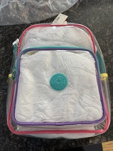 NEW kipling large bright clear backpack. Sporting Events, Concerts Sold Out $144 - Picture 1 of 8