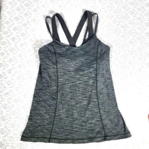 Lululemon Run for the Gold Tank Heathered Gator verde/mimetico profondo taglia 8 - Foto 1 di 5