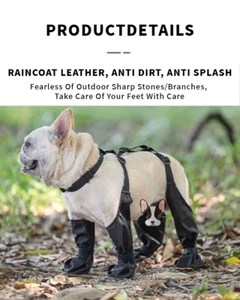 Waterproof Dog Shoes – Adjustable, Non-Slip Boots for Small & Medium Dogs - Picture 1 of 2