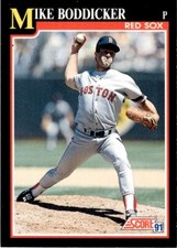 1991 Score Mike Boddicker Boston Red Sox #232