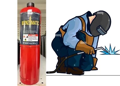 BERNZOMATIC 333666 BERNZOMATIC 1.4oz Filled Oxygen Cylinder Welding Gas Tank - Image 1 of 2