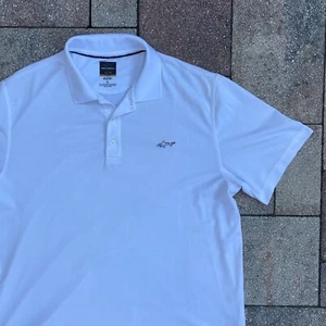Greg Norman White Golf Polo Embroidered Shark T Shirt Size XL Golfing - Picture 1 of 8