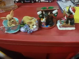 Lote de 3 piezas adornos para perros Chihuahua Danbury colección Mint & Hamilton - Imagen 1 de 3