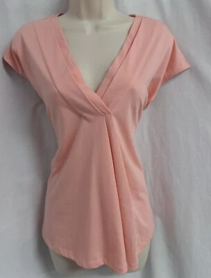 Blusa top mangas cuello plisado rosa antiguo "DANTELLE" TALLA: PM NUEVA CON ETIQUETAS Foto 1 de 4