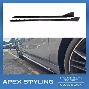 BMW 1 Series F40 Side Skirts Gloss Black - Picture 1 of 4