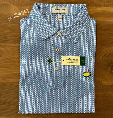 Camisa polo de golfe 2025 Masters by Peter Millar Concession Beer Cups Performance - Imagem 1 de 4