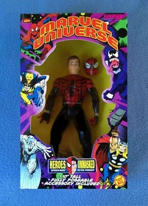 FIGURA DE LUJO DE 10 PULGADAS SPIDER-MAN COMO PETER PARKER MARVEL UNIVERSE COMICS TOY BIZ - Imagen 1 de 2