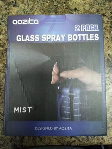 16oz Cobalt Blue Glass Spray Bottles with Measurements - Empty Reusable Refillab - Picture 1 of 2