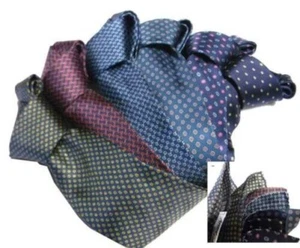 Cravate Bleu Soie Imprimée Made IN Italy Meilleure Qualité & Ensemble Assorti - Bild 1 von 12