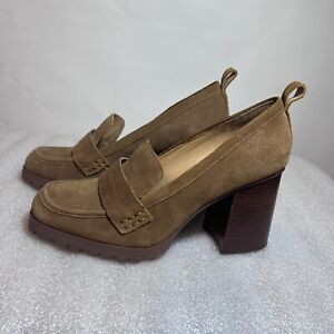 Culture Vintage Suede Platform Loafers Women’s Size 9M Brown 90’s Preppy Style