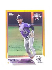 2023 Topps Pro Debut Ryan Ritter #PDC-122 Gold Foil Refractor /50