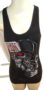 Camiseta sin mangas Next Level vintage "Suppor 81 2Son" talla S negra angustiante - Imagen 1 de 11