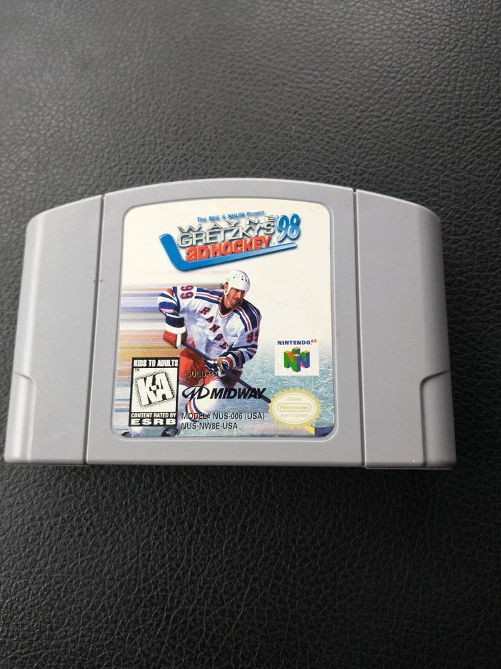 Wayne Gretzky's 3D Hockey 98 for Nintendo 64 N64 Cart Great Shape - Image 1 of 1