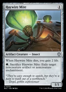Haywire Mite 0274 Non Foil Uncommon Bloomburrow Commander MTG Near Mint - Picture 1 of 2