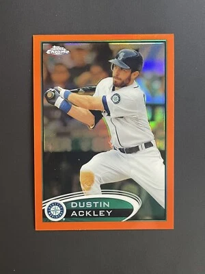 2012 Topps Chrome Retail Orange Refractor Dustin Ackley - Image 1 of 2